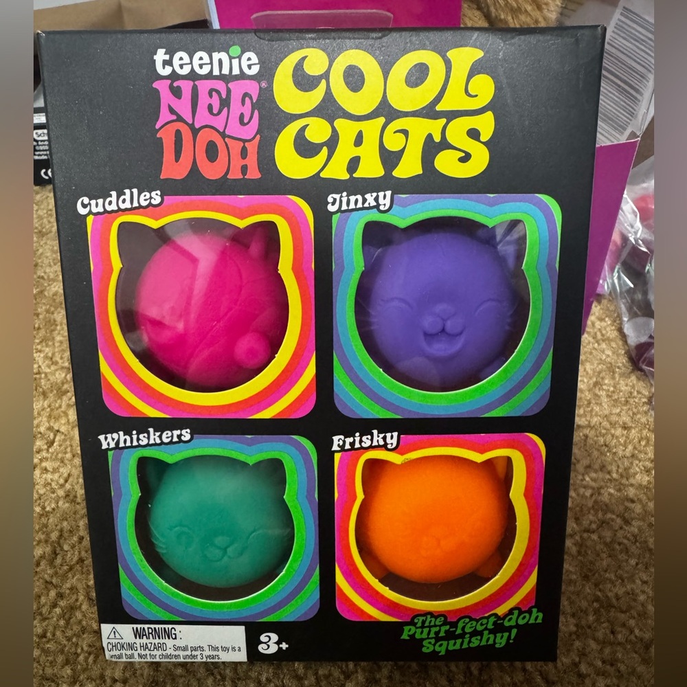 Needoh Teenie Cool Cats Squishy Toy Set